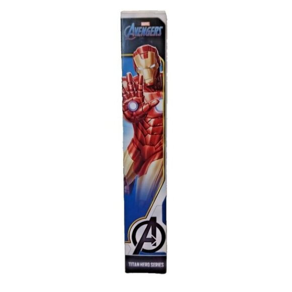 Marvel Avengers Iron Man Action Figure | Poseable, Red & Gold, 12" Tall, New - Picture 4 of 4